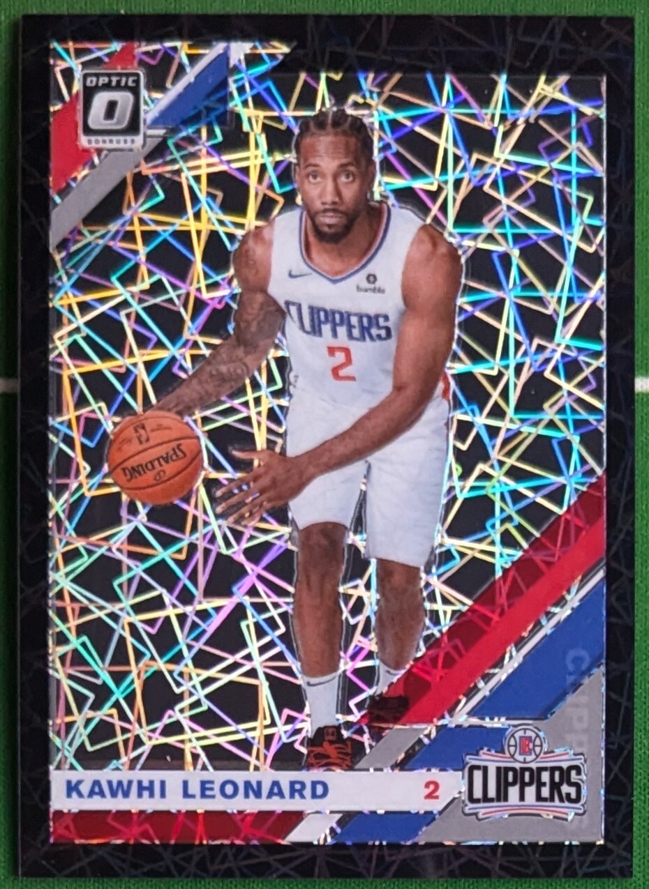 2019-20 Donruss Optic Kawhi Leonard Black Velocity /39 Los Angeles Clippers #30