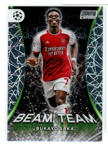 2023-24 Stadium Club Chrome BUKAYO SAKA Beam Team UEFA Champions League SSP