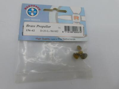 Raboesch Brass Propeller 156-42 D-20-L-3bl-M2 BRAND NEW