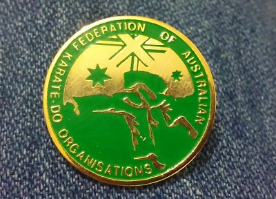 Federation of Australian Karate Do Organisations pin badge Martial Art