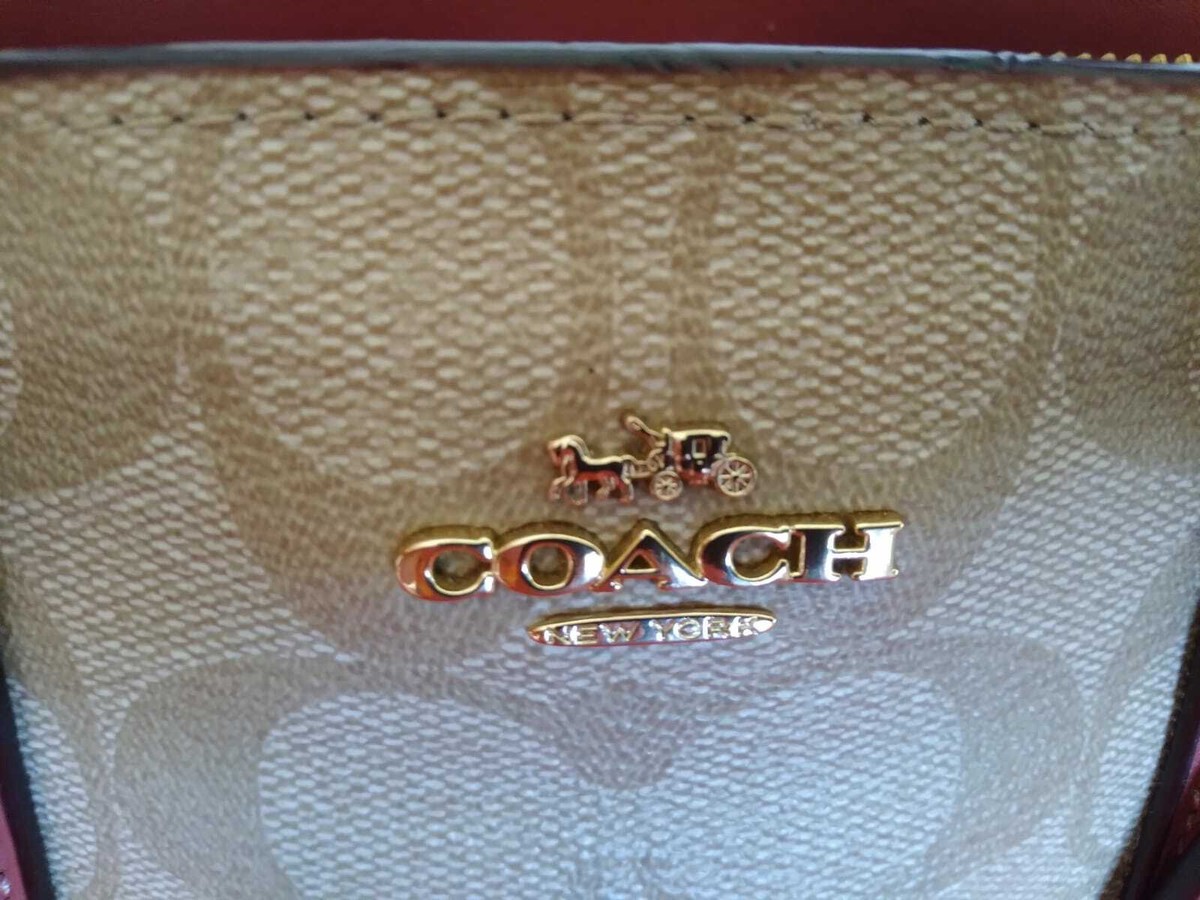 COACH　バック NWT Coach Leather Zip Top Shoulder Bag | eBay