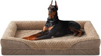 Furtime OrthopäDisches Hundebett 122X89Cm Memory Foam Waschbar Rutschfest Braun