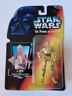 Power Of The Force C-3PO Realistic Metalized Body Red Card