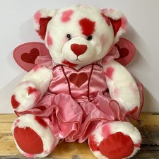 Build A Bear Hearts A Plenty Bear Plush Cupid Fairy Outfit Red Nose 2010 Bear