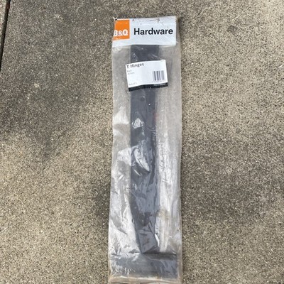 B&Q T Scharniere 457mm schwarz x 3 im Pack.