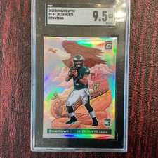 2020 Jalen Hurts Donruss Optic Downtown no. DT-34 - Rookie Card - SGC 9.5