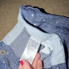 Old Navy Everyday Short Women's 8 Blue/White Polka Dot Chino Chambray Pockets — photo 4