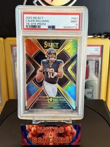 2023 Select RARE! Caleb Williams Tie-dye /25 XRC PSA 9