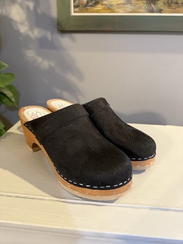 Swedish Clogs Maguba Stockholm Black Size US Womens EU 37US 6.5 - Picture 3 of 6