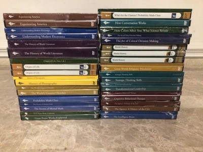 Lot Of 20 Different Subject The Great Courses DVDs & Guidebooks NEW/Sealed