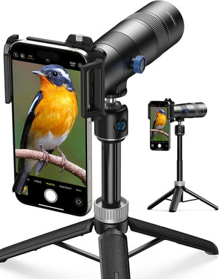 30X Telephoto Lens, High Power HD Telephoto Phone Lens with Adjustable Tripod an