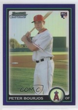 2010 Bowman Draft Chrome Purple Refractor Peter Bourjos #BDP104 5a4