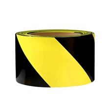 Caution Tape Yellow and Black Striped 3-Inch by 660-Feet, Do Not Enter Barric...