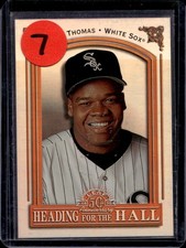 1998 Leaf Frank Thomas Heading for the Hall #/3500 White Sox