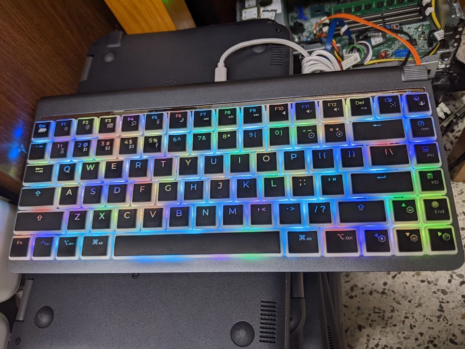 Wombat Coleus Pro Low Profile Mechanical Keyboard w/ Case + Emoji Keys - Image 2 of 4