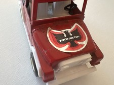 Vintage Tootsietoy Jeep CJ-7 Red Diecast 4x4 Black Hardtop Made in USA
