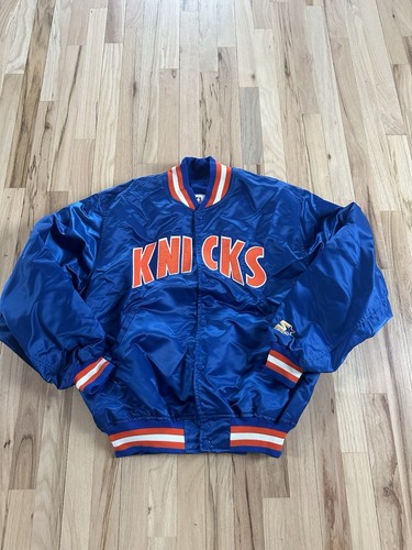 Vintage 90s Starter New York Knicks RARE Satin NBA Bomber Jacket Size Large Gr. L - Bild 14 von 15