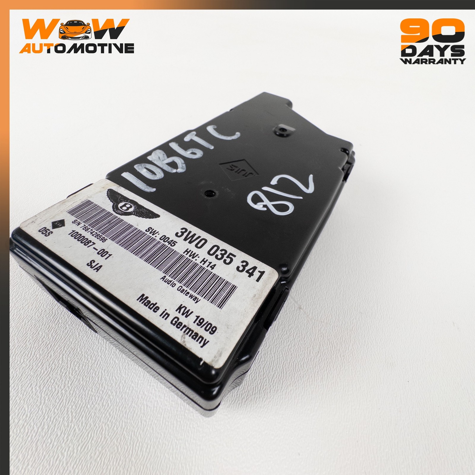 04-13 BENTLEY CONTINENTAL GTC MEDIA SOCKET INTERFACE CONTROL MODULE OEM  