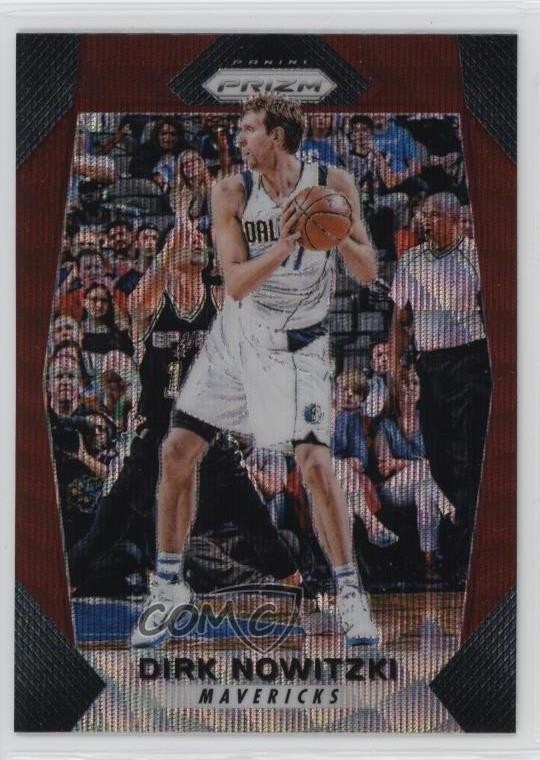 2017-18 Panini Prizm Ruby Wave Prizm Dirk Nowitzki #91 HOF 0l8d