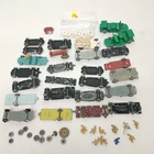 Vintage Lesney GRAY Wheel CHASSIS FIGURE Lot Matchbox Car Truck Bus Parts MOKO