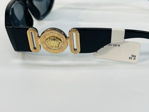 Versace Biggie Sunglasses VE4361 GB1/87 Black/Gold Medusa Unisex NEW AUTHENTIC - Picture 3 of 11