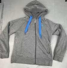 Under Armour Storm Hoodie Kids Medium Gray Full Zip Semi Fitted Drawstring Logo