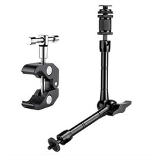 Fomito 11 inch Magic Arm with Super Clamp, 360  Rotation, Multi-Functional Adjus