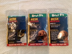 Lot of 3 Small Dog Muzzles, Size 2 & 3 Gently Used 🌈