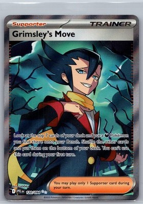Grimsley's Move 120/094 Ultra Rare Phantasmal Flames Pokemon Holo Near Mint