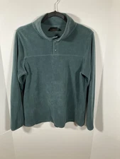 Women's 32 Degrees Heat Fleece 1/4 Button Pullover With High Neck - Size M