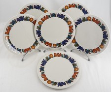 Villeroy et Boch, Acapulco, 6 assiettes à dessert, 20 cm, excellent état.