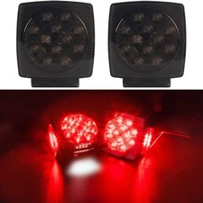 IP68 Waterproof Square LED Trailer Lights Kit - Utility Trailer Smoked
