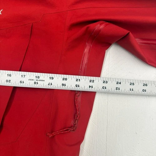 Arc'teryx Alpha SV Bordeaux Red Rain Ski Waterproof Jacket Men’s Size Small image 16