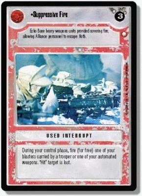 Suppressive Fire Star Wars CCG Decipher Special Edition