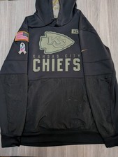 Nike Kansas City Chiefs Salute To Service NFL Hoodie Men  s XL Black Dri-Fit