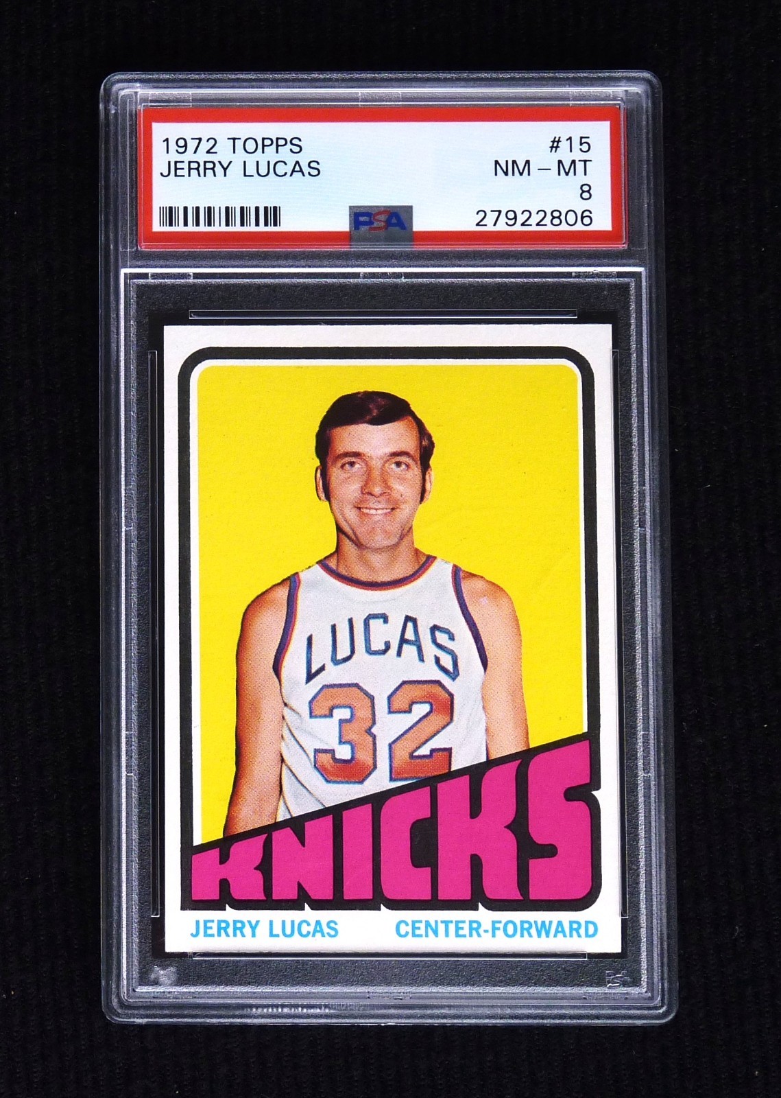 1972 Topps Basketball [SET BREAK] #15 Jerry Lucas, PSA 8 (Nm-Mt)
