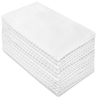 Euro Café Set of 12 Waffle Weave Pure Cotton Super Absorbent Multipurpose Kit...
