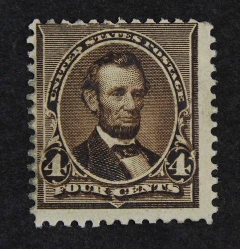 CKStamps: US Stamps Collection Scott#222 4c Lincoln Mint Small Part Gum