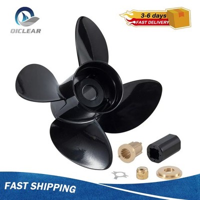 4 Blades 13 x 17 Outboard Prop15 Spline Fit Mercury 40-140HP,RH NO.48-8M8026590