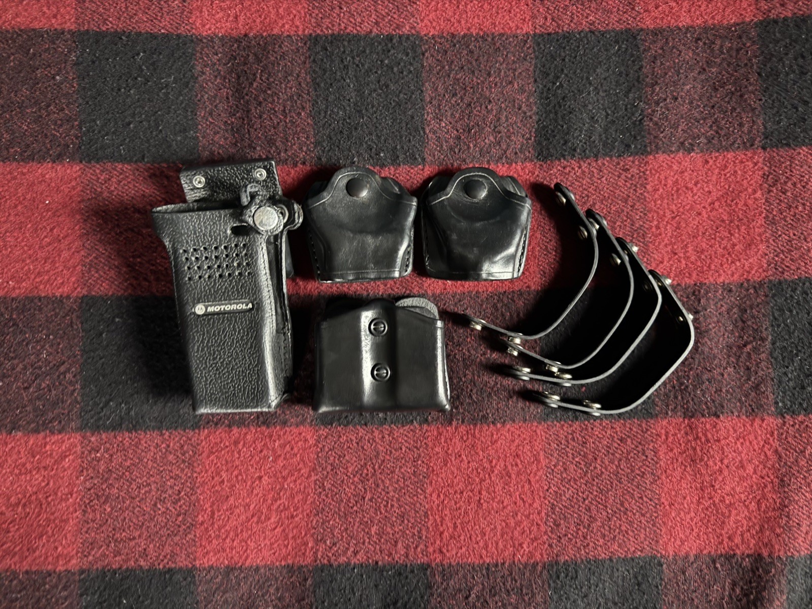 Leather Police Duty Belt Equipment Police Gear Black Leather