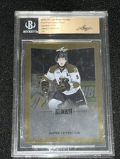 JAKOB CHYCHRUN ROOKIE 1/1  BGS Encased Proof 2015-16 Leaf Metal
