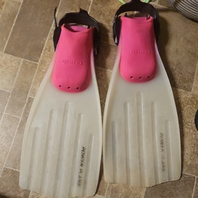 Mares Power Plana Water Sport Fins Pink White Small Size Swim Diving Equipment