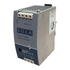 Sola SDN5-24-100 Power Supply, 115/230VAC In, 5A 24VDC Out, 120W, DIN Rail