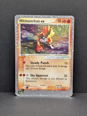 Hitmonchan ex 98/109 Ruby and Sapphire Holo Rare Pokemon TCG Nintendo HP
