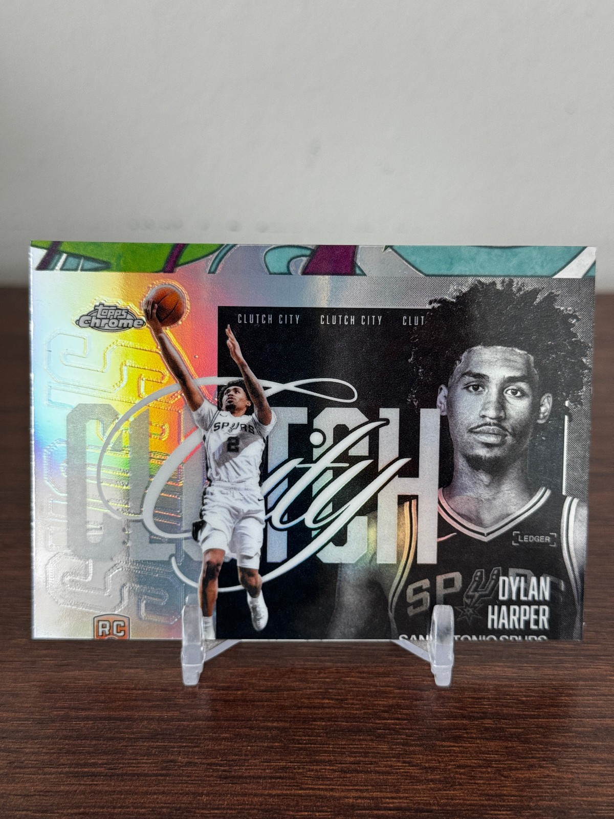 Dylan Harper 2025-26 Topps Chrome Update Clutch City Refractor RC