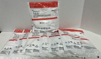 (7) T.E.D. Anti-Embolism STOCKINGS Knee Length Cardinal Health XXL LONG