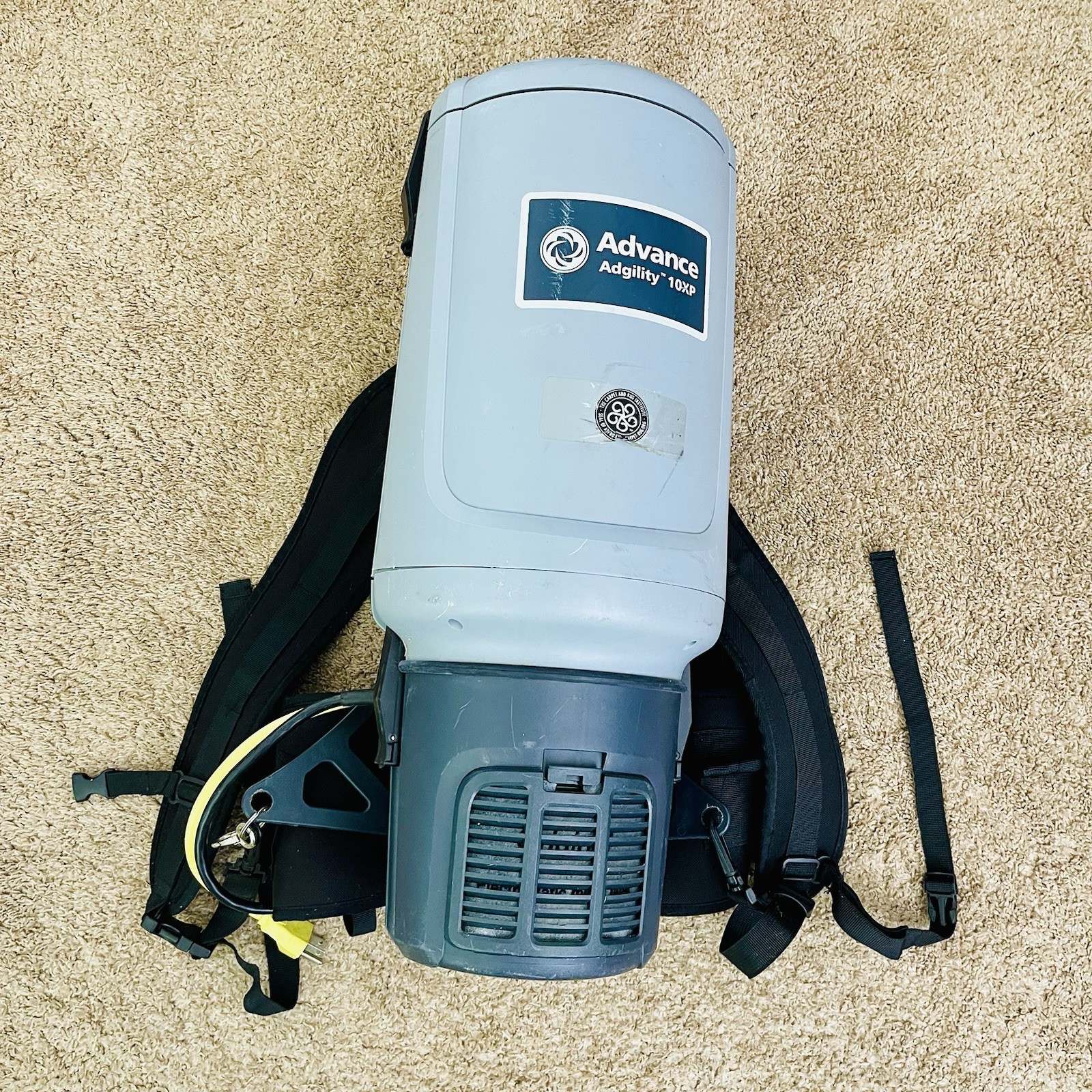 Advance Agility 10XP Backpack Vacuum cleaner Tested Works NO HOSE!!