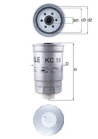 Mahle Kraftstofffilter KC 18 Anschraubfilter Mit Wasserablassschraube FüR Audi 1