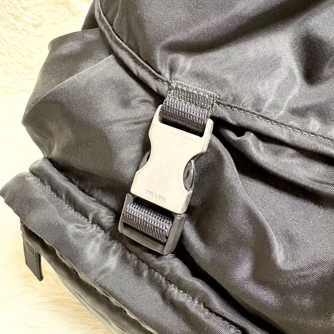 Prada Nylon Backpack Triangular Logo Vintage Unis… - image 14