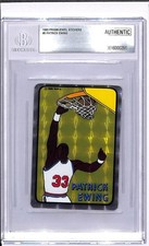 1985 Prism Jewel Patrick Ewing Stickers #5 Knicks BGS AUTH